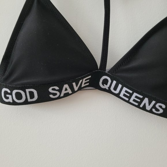 God Save Queens Bikini Top-Small - Picture 2 of 6